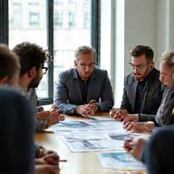 People discussing marketing strategy